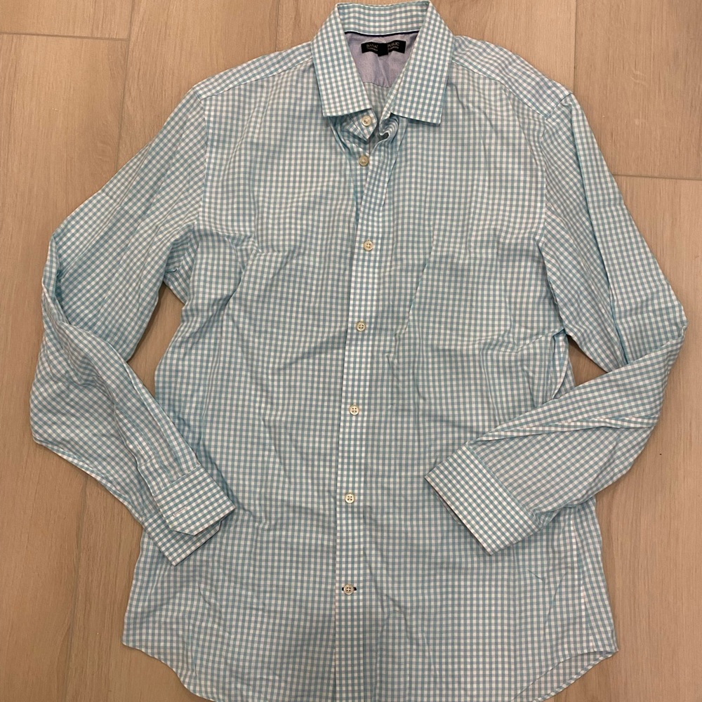 Banana republic large plaid button down shirt
